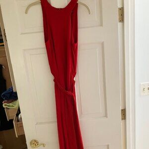 Ralph Lauren Red Halter Jumpsuit